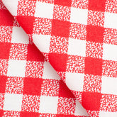 4.2 OZ COTTON POPLIN - WHITE/RED PLAID